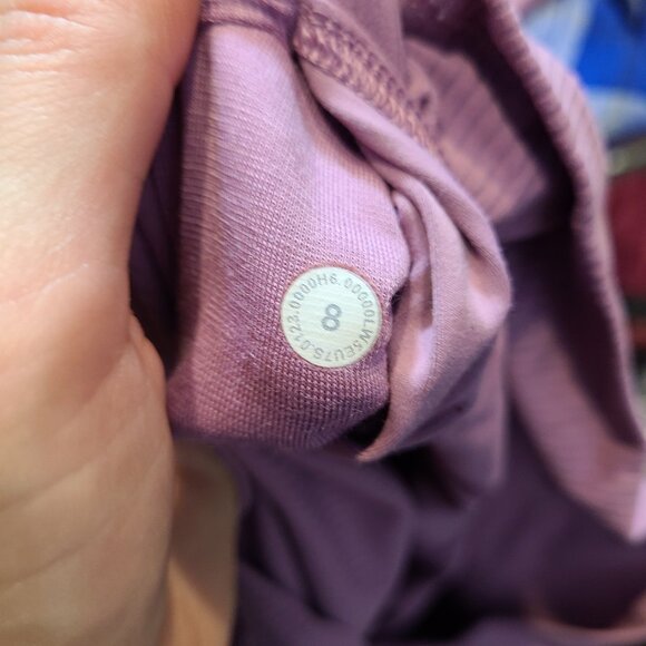 Lululemon Align Ribbed High-Rise Leggings Pant 28" Womens Sz 8 Pink Active - Picture 11 of 11